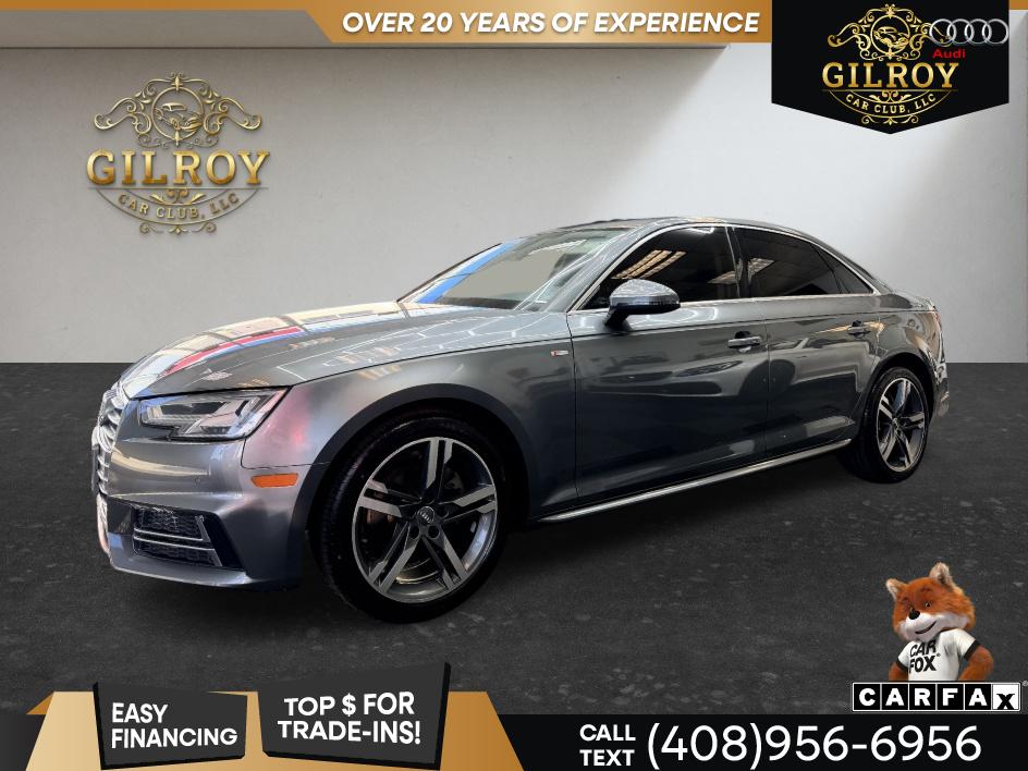 Monsoon Gray Metallic 2018 Audi A4 Sedan All-Wheel Drive Automatic