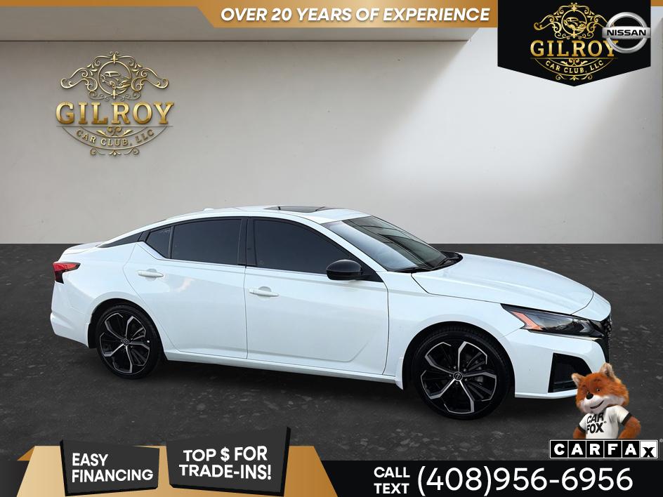 White 2023 Nissan Altima Sedan Front-Wheel Drive Automatic