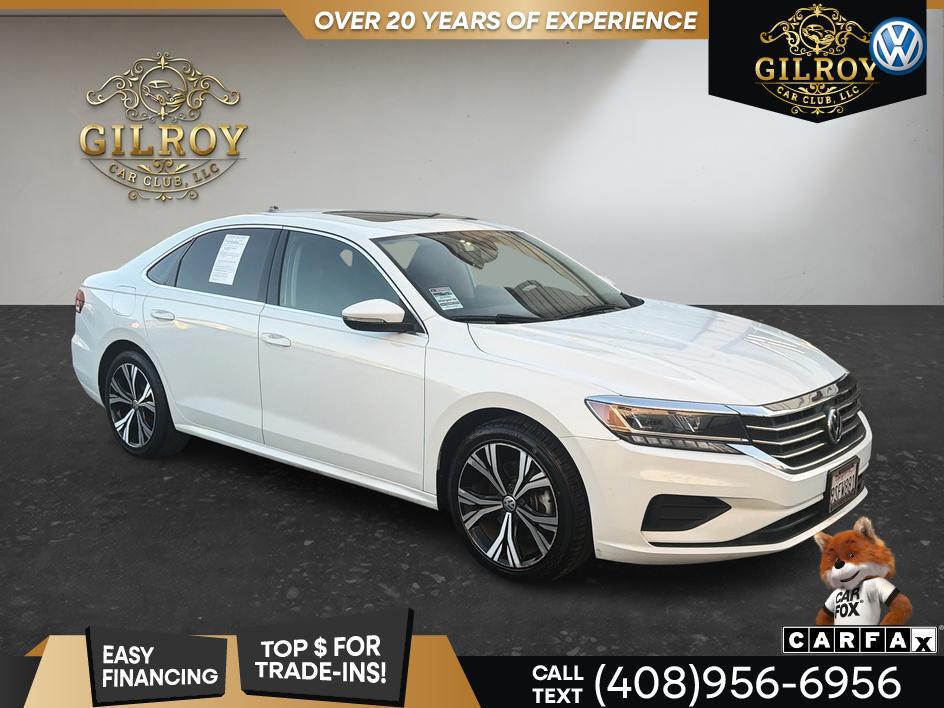 Pure White 2022 Volkswagen Passat Sedan Front-Wheel Drive Automatic