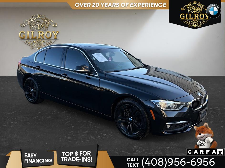 Black Sapphire Metallic 2016 BMW 3 Series Sedan Rear-Wheel Drive Automatic