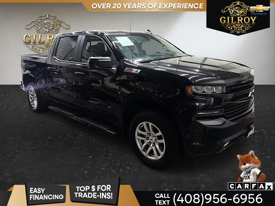 Black 2021 Chevrolet Silverado 1500 Pickup Truck Four-Wheel Drive Automatic