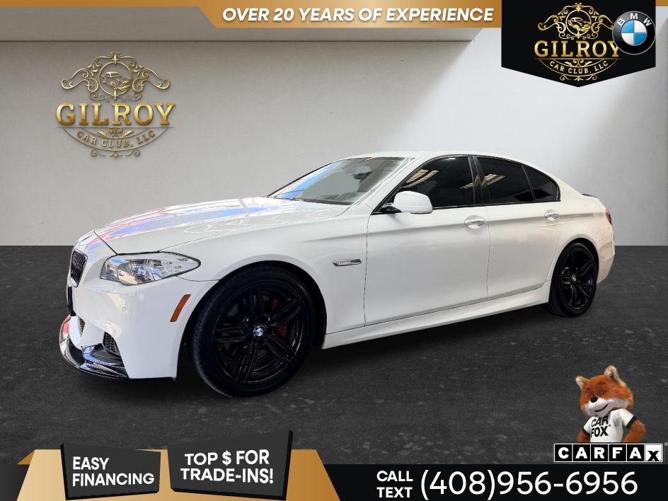 Alpine White 2013 BMW 5 Series Sedan Rear-Wheel Drive Automatic