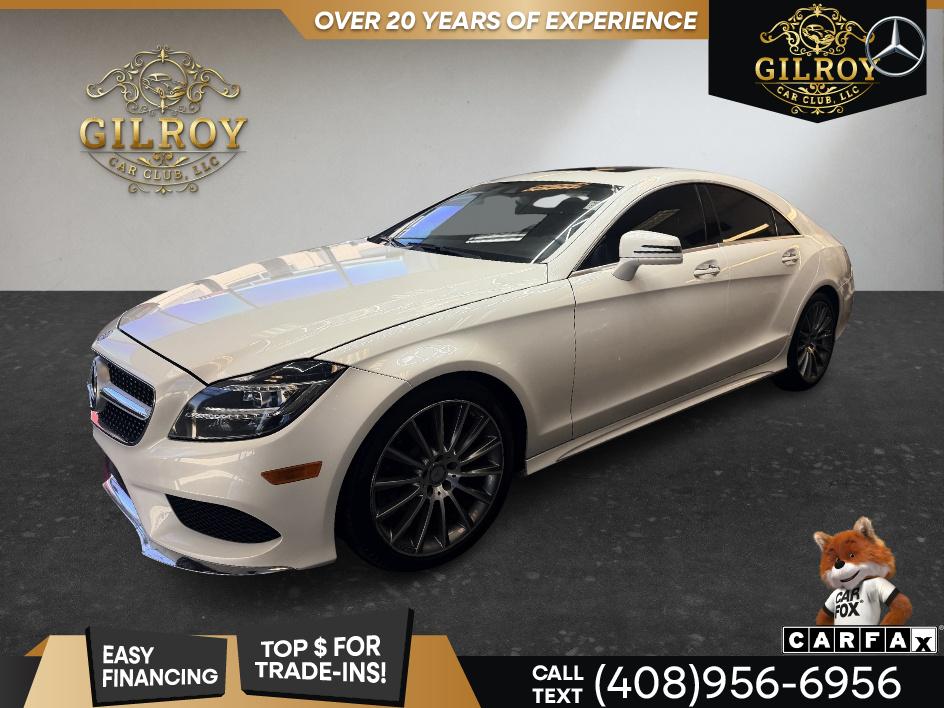 White 2016 Mercedes-Benz CLS Sedan Rear-Wheel Drive Automatic