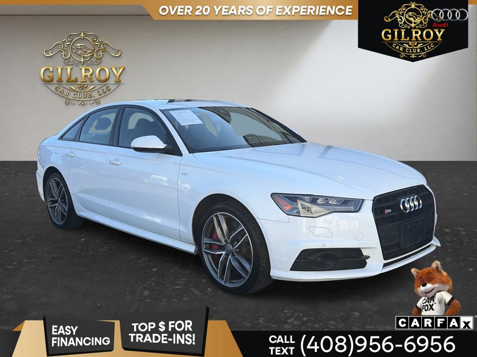 White 2018 Audi S6 Sedan All-Wheel Drive Automatic